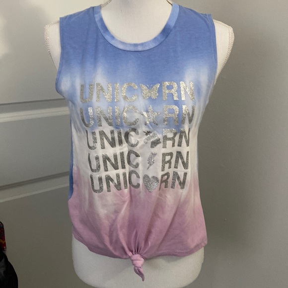🥭(4 for $15) WonderNation Girls Tank Tie-Dye Print - Picture 2 of 7